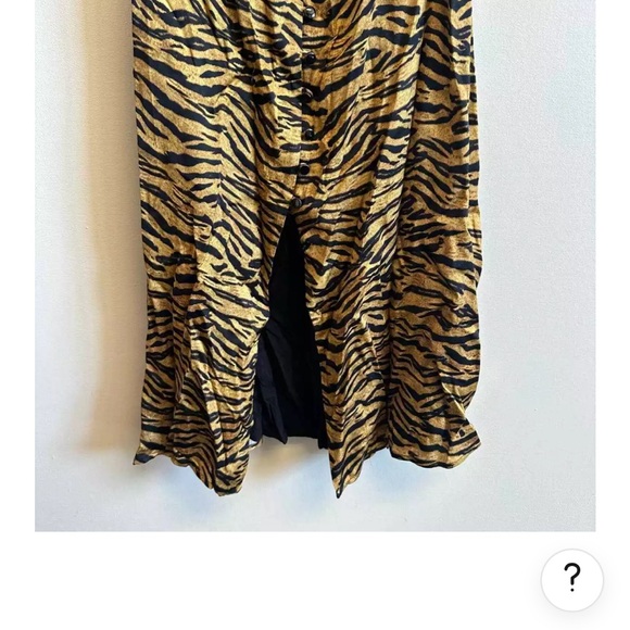 Song of Style Revolve Everly Tiger Multi Button/Tie Front Cutout Dress NWOT S - Picture 12 of 15